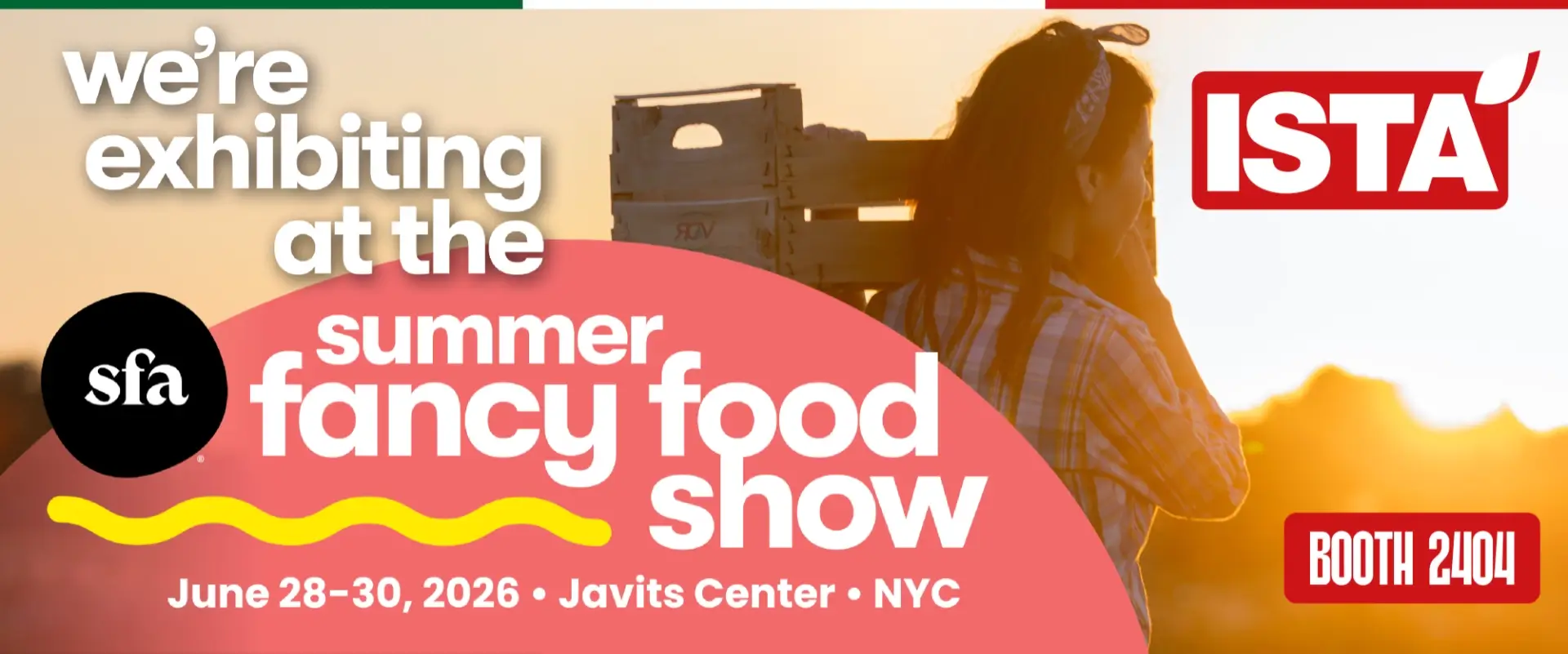 Istà partecipa al "Summer Fancy Food Show" di New York dal 28 al 30 Giugno 2026, trovaci al booth 2404