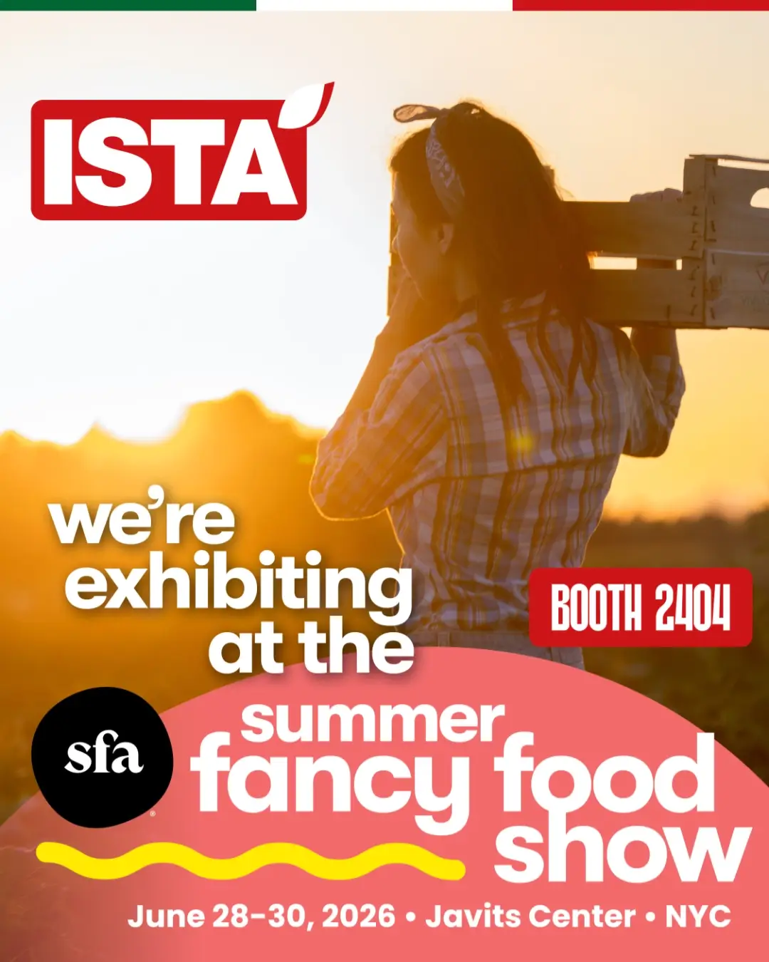 Scopri Istà al "Summer Fancy Food Show" di New York dal 28 al 30 Giugno 2026, ci trovi al booth 2404